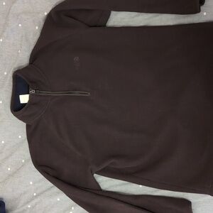 Brown North Face 1/4 Zip- Large